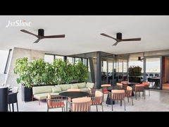 6 Ταχύτητες Επιλογή Διακοσμητικός ανεμιστήρας οροφής με τηλεχειριστήριο και ανθεκτικές λεπίδες από στερεό ξύλο