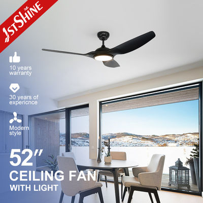 Οροφής ανεμιστήρας με κινητήρα DC 35w LED 6 ταχυτήτων με τηλεχειριστήριο Μαύρες λεπίδες ABS