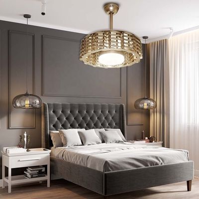 Αγορά 1stshine Home Office Φανατικός οροφής Λούξος διακοσμητικός χωρίς βούρτσα DC μετατροπέας με φως LED ηλεκτρονική κατασκευή