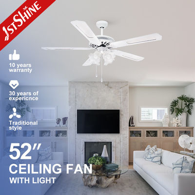 Αγορά 52 ιντσών 132cm διακοσμητικός ανεμιστήρας οροφής με λάμπες και 5 λεπίδες 1stshine OEM ηλεκτρονική κατασκευή