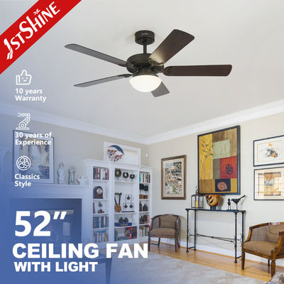 Αγορά Ελέγχος τοίχου 52 ίντσες MDF 5 Blade LED ανεμιστήρας οροφής με χαμηλώσιμο φως κλασικό σχεδιασμό ηλεκτρονική κατασκευή