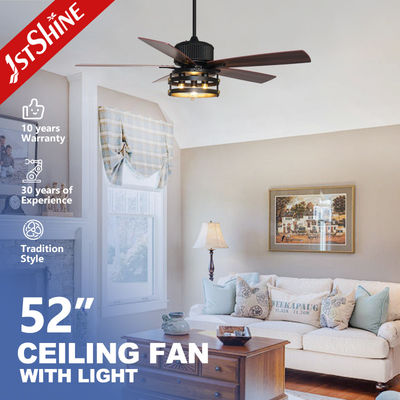 Αγορά 1stshine Εσωτερικές λεπίδες MDF 220V Οικιακό μαλακό φωτισμό Φανατικοί οροφής με λαμπτήρες ηλεκτρονική κατασκευή