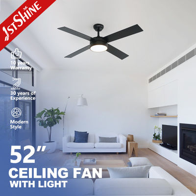 Αγορά 4* MDF Blades Διακοσμητικός ανεμιστήρας οροφής LED μαύρο φινίρισμα DC Motor εξοικονόμηση ενέργειας ηλεκτρονική κατασκευή