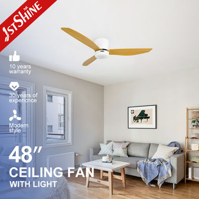 Αγορά 1stshine Φανατικός ανεμιστήρας οροφής LED χαμηλής οροφής κινητήρας συνεχούς ρεύματος 3 χρωματικές λεπίδες Εκτύπωση μεταφοράς νερού ηλεκτρονική κατασκευή