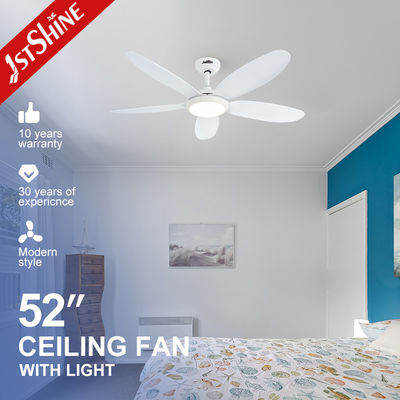 Αγορά 1stshine LED ανεμιστήρας οροφής υψηλής ροής αέρα με 5 λευκές λεπίδες ABS και μεταλλικό σώμα λαμπτήρα ηλεκτρονική κατασκευή