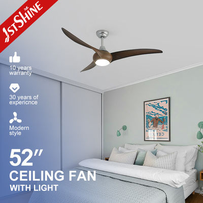 Αγορά 52 ιντσών Sliver ABS Blades Ceiling Fan με LED φως και τηλεχειριστήριο σε φανταχτερό σχεδιασμό ηλεκτρονική κατασκευή