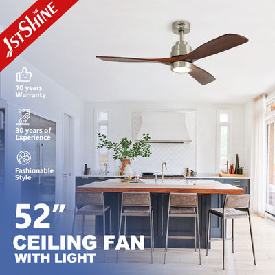 Αγορά 110-240V/50Hz-60Hz Εισερχόμενη τάση V LED ανεμιστήρας οροφής με μεταλλικό σώμα και λεπίδες από στερεό ξύλο ηλεκτρονική κατασκευή