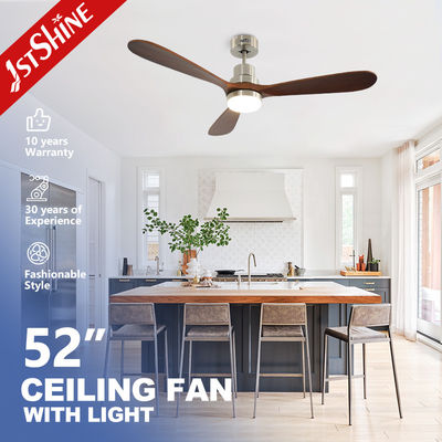 Αγορά 52 ίντσες 5 ταχύτητες LED φώτα ανεμιστήρα οροφής με 15cm μήκος αιωρητήρα και υποστήριξη dimmer ηλεκτρονική κατασκευή