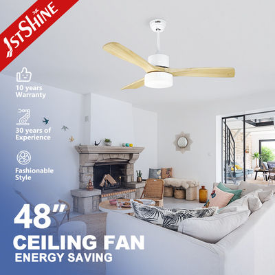 Αγορά 110-240V/50Hz-60Hz Εισερχόμενη τάση Σύγχρονος ανεμιστήρας οροφής με φυσικές ξύλινες λεπίδες ηλεκτρονική κατασκευή