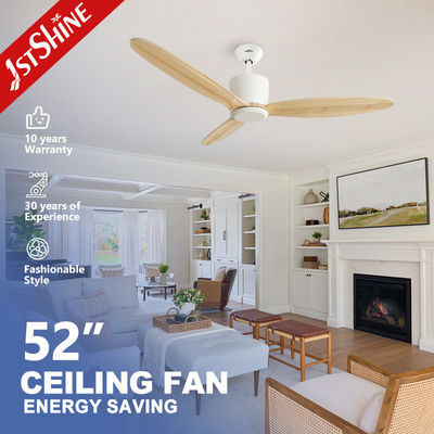 Αγορά OEM 3 ξύλινες λεπίδες 52 Solid Wood App έξυπνος ανεμιστήρας οροφής ελέγχου με κινητήρα συνεχούς ροής ηλεκτρονική κατασκευή