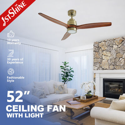 Αγορά 1stshine LED ανεμιστήρας οροφής με αρχαίο χάλκινο και στερεό ξύλο Δαμαξιμό 3 χρώματα LED φωτισμός ηλεκτρονική κατασκευή