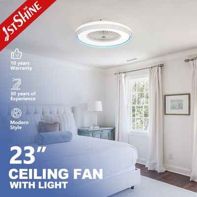 110-240V/50Hz-60Hz 23 ιντσών 360 μοίρες APP Ελέγχου Φανατικός οροφής με φως και 5200lm