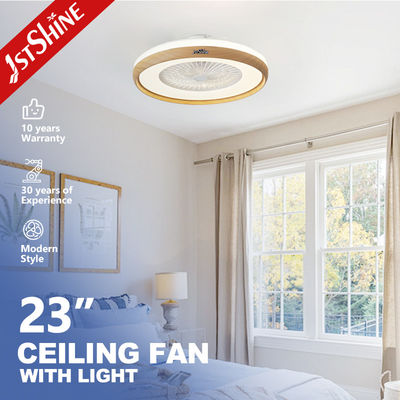 23 ιντσών / OEM μοντέρνος σχεδιασμός LED ανεμιστήρας οροφής με κινητήρα συνεχούς ρεύματος και τηλεχειριστή