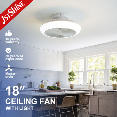 Μίνι κρεβατοκάμαρα 18 ιντσών χωρίς λεπίδα Led οροφή ανεμιστήρα DC κινητήρα 6 ταχύτητες τηλεχειριστή
