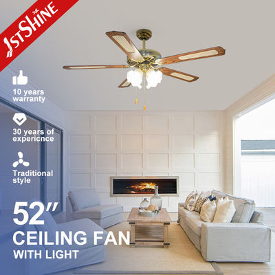 Καλή τιμή Ξενοδοχείο 52 ιντσών MDF Blade Ceiling Fan με 100% Copper Motor και φανταχτερό διακοσμητικό σχέδιο σε απευθείας σύνδεση