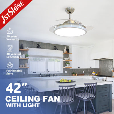 Σχεδιασμός φωτισμού και κυκλωμάτων 42' Invertible retractable blades Ceiling Fan Light