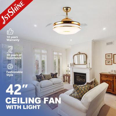 Καλή τιμή Κρυμμένες λεπίδες 42 ιντσών 60W Φανατικός οροφής LED για χαμηλότερο θόρυβο και κομψή διακόσμηση σπιτιού σε απευθείας σύνδεση