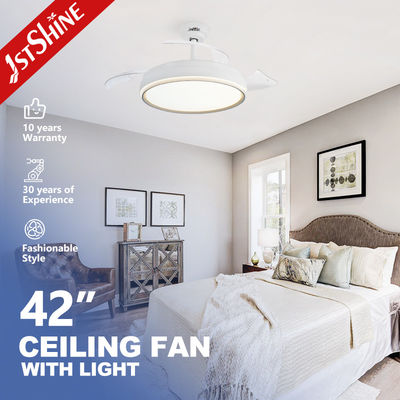 Καλή τιμή Σύγχρονο σχεδιασμό 6 ταχύτητες LED ανεμιστήρας οροφής με κρυμμένες λεπίδες 42 ιντσών εξοικονόμηση χώρου σε απευθείας σύνδεση