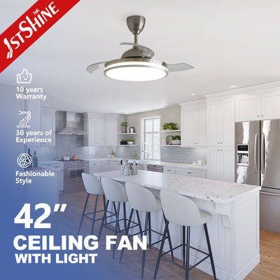 Καλή τιμή Αστροειδής διακοσμητικός ανεμιστήρας οροφής LED με αποσυναρμολογητέες κρυμμένες λεπίδες και κλιματισμό σε απευθείας σύνδεση