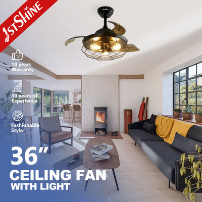 Καλή τιμή Κατώτερος θόρυβος 1η λάμψη Διακοσμητικός συρρικνώσιμος ανεμιστήρας οροφής με τηλεχειριστήριο και φως σε απευθείας σύνδεση