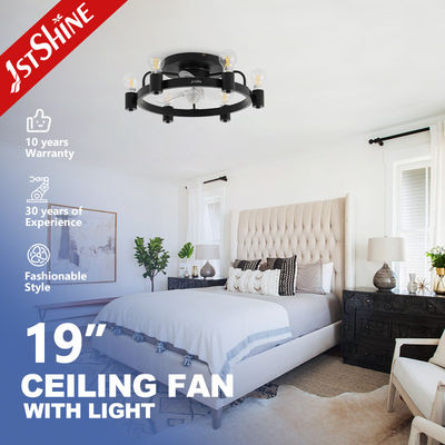 Καλή τιμή 1stshine Ceiling Fan Light CE Elegant Black Flush Mounted Lighting Solutions Υπηρεσία σε απευθείας σύνδεση