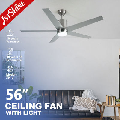 5 φτερά MDF φανταχτερό 56 ιντσών LED ανεμιστήρα οροφής με 6 επιλογές ταχύτητας και υψηλό CRI Ra 100