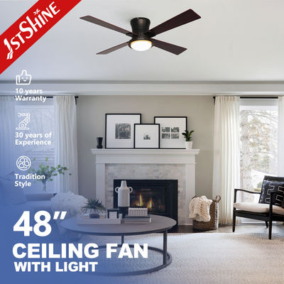 48 ιντσών φουσκωτή τοποθέτηση Dimmable LED ανεμιστήρα οροφής για το καθιστικό