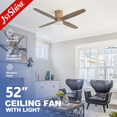Καλή τιμή Χαμηλό προφίλ 4 MDF Blades LED ανεμιστήρας οροφής με έξυπνο έλεγχο και 3000K/4500K/6000K CCT σε απευθείας σύνδεση