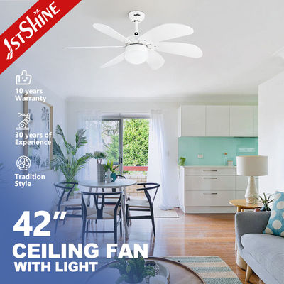 42 ιντσών LED φως DC κινητήρας ανεμιστήρα οροφής με τηλεχειριστήριο 6 λεπίδες MDF 6 Επιλογή ταχύτητας