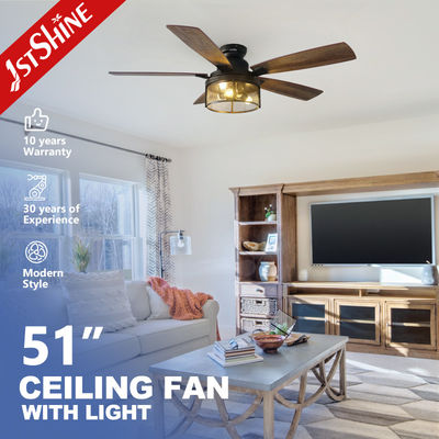 5 MDF λεπίδες DC κινητήρα ανεμιστήρα οροφής για εσωτερική εμπορική αγροτική κατοικία