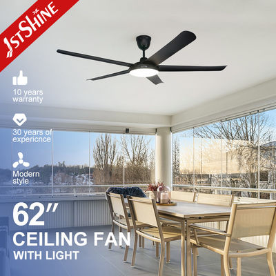 Καλή τιμή 1stshine 6 Speed Silent DC Motor Ceiling Fan με 5 μαύρες πλαστικές λεπίδες και φως LED σε απευθείας σύνδεση