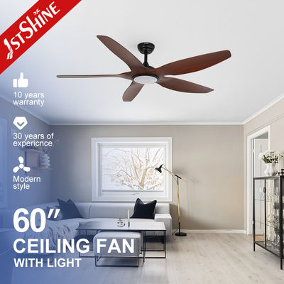 60 ιντσών 5 πλαστική λεπίδα LED ανεμιστήρα οροφής με τηλεχειριστήριο και μοντέρνο στυλ σχεδιασμού