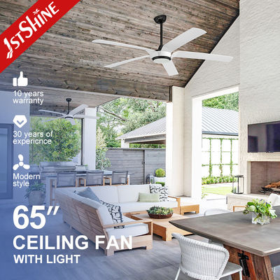 Καλή τιμή 65 ιντσών σύγχρονος ανεμιστήρας οροφής LED DC κινητήρας μεγάλος υψηλού όγκου αέρα ABS λεπίδα σε απευθείας σύνδεση