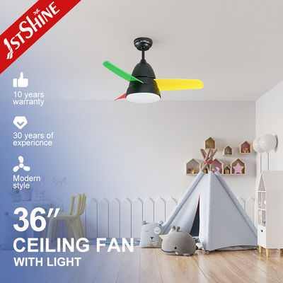 Καλή τιμή Μικρό μέγεθος 36 ιντσών Metal Blade Ceiling Fan Electric 3 CLR φωτεινότητα σε απευθείας σύνδεση