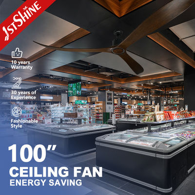 Καλή τιμή Αίθουσα συνεδριάσεων 100 ιντσών ανεμιστήρας οροφής με τηλεχειριστήριο 35W ισχύ και ξύλινες λεπίδες σε απευθείας σύνδεση
