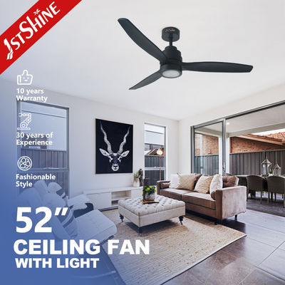 Απόσταση 220V 50HZ 5 ταχύτητες LED ανεμιστήρας οροφής με 3 ξύλινες λεπίδες