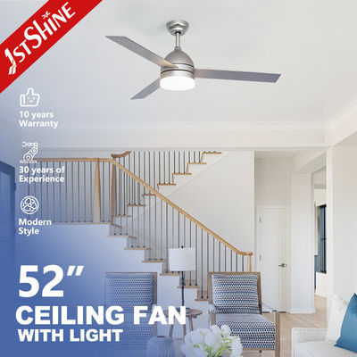 Σλιβερ Dimming DC Motor 220V Σύγχρονος φανατικός οροφής LED Αθόρυβος 6 ταχύτητες
